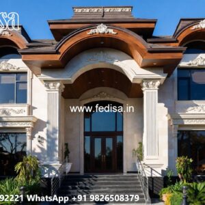 Marble Flooring Villa Design Floor Plan Apartment No-7953