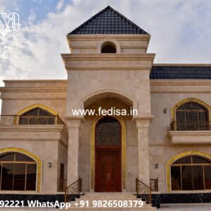 Classic Villa Garden Design 3 Bedroom Round House Plans No-7955