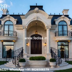 Traditional House Facade L Shaped 3 Bedroom House Plans No-8024