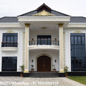 Luxury Classic Living Room River House Plans No-8033