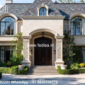 Vintage Villa Style Small House Plans No-8059