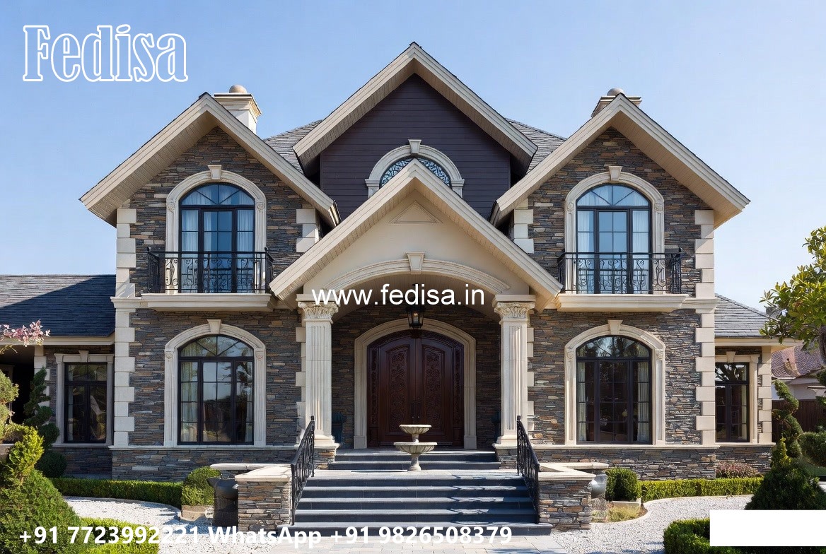 Classic Villa Exterior House Floor Plans No-8061