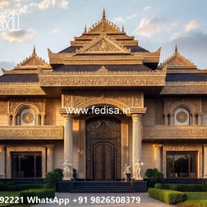 Grand Entrance Villa Design Tiny House Plans No-8063