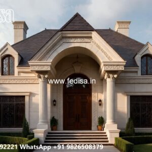 Villa With Columns Design 3 Bedroom House Plans No-8064