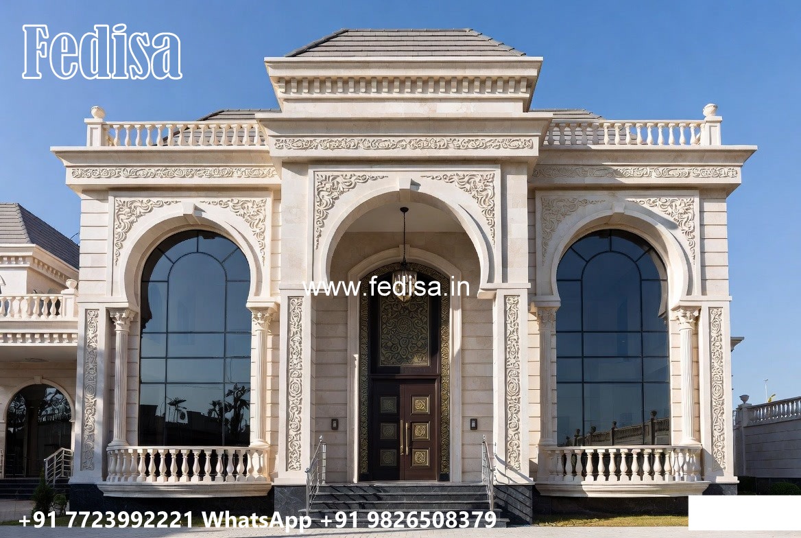 Classic Villa Garden Design Bungalow House Design No-8077