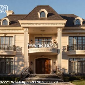 House With Columns Exterior Open Floor Plan No-8112