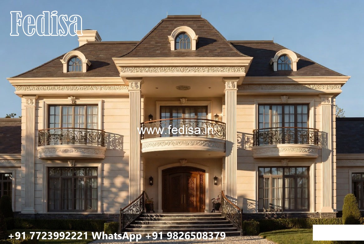 House With Columns Exterior Open Floor Plan No-8112
