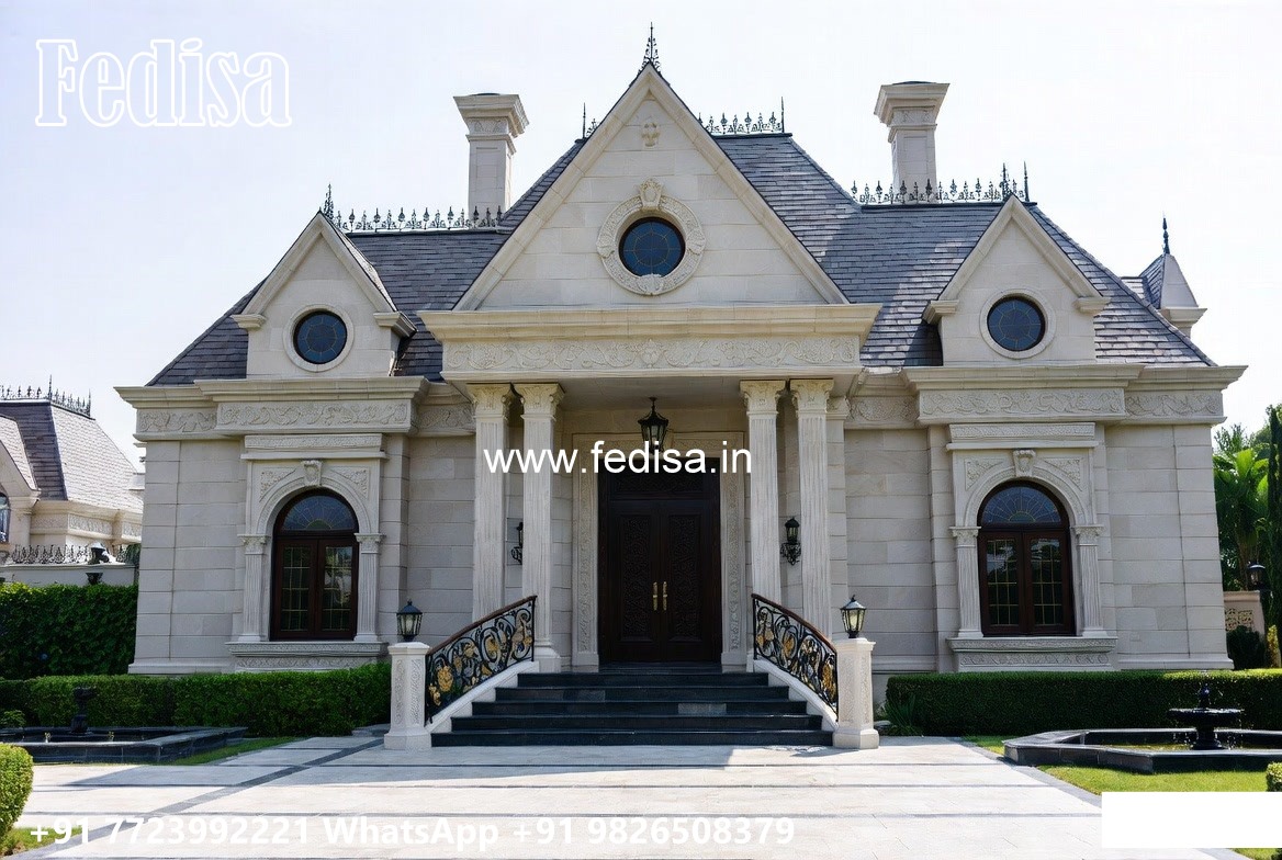 Stone Exterior Classic Home One Story House Plans No-8114