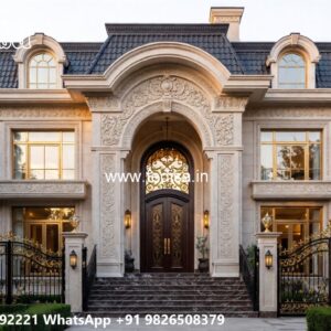 Small Classic House Design Inspiration Duplex Designs No-8130