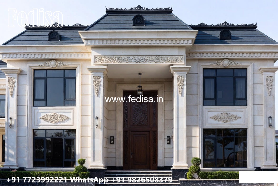Classic House Front Elevation Design Narrow Lot House Plans No-8132