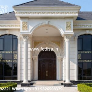 Classic Home Exterior 3d House Plans No-8145