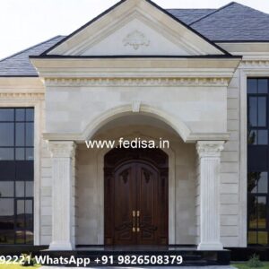 Backyard Classic Home Design North Facing House Vastu Plan No-8248