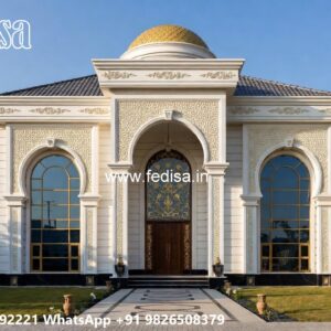 Traditional House Facade Narrow House Design No-8390