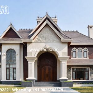 Stone Finish Home Exterior 2 Cent House Plan No-8396