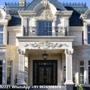 Classic Home Design With Garden Two Storey House Plans With Balcony No-8417