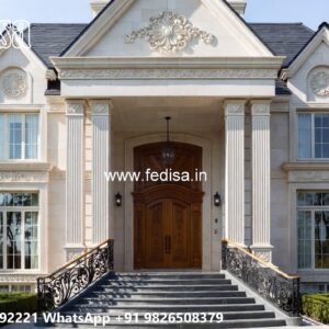 Classic Home Exterior Design Double Floor House Design No-8423