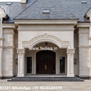 Stone Finish Villa Design Modern Small House Plans With Photos No-8434
