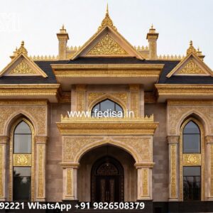 Villa Courtyard Design Double Storey House Plans With Balcony No-8445