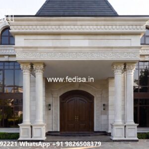 Classic House Front Elevation Design Blueprint Home No-8498