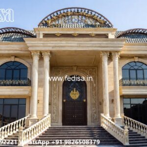Traditional House Facade 2 Storey House Floor Plan No-8512