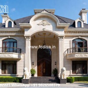 European Style Villa Old Farmhouse Plans No-8544