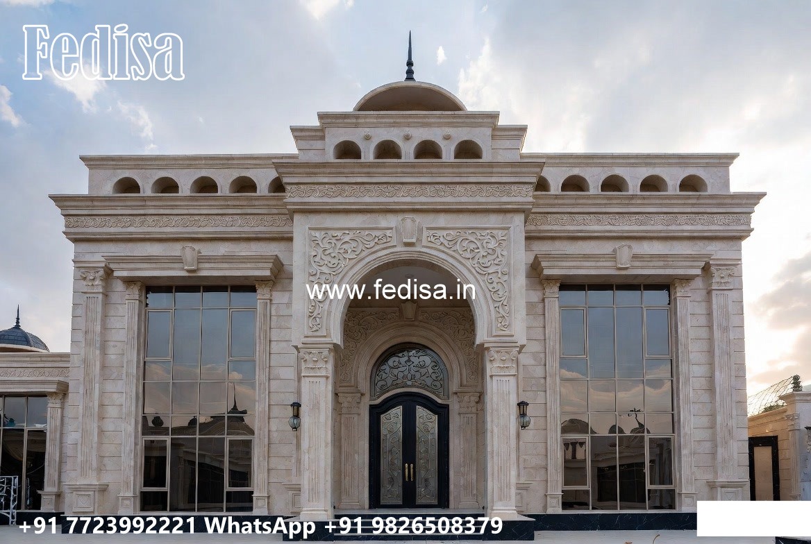 Luxury Front Elevation Villa Simple 5 Bedroom House Plans No-8553
