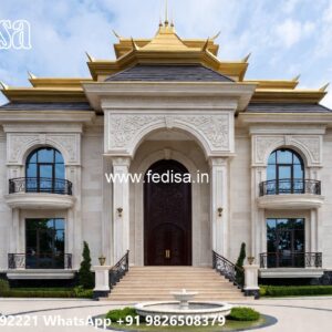 Luxury Classic Living Room Roof House Design No-8558
