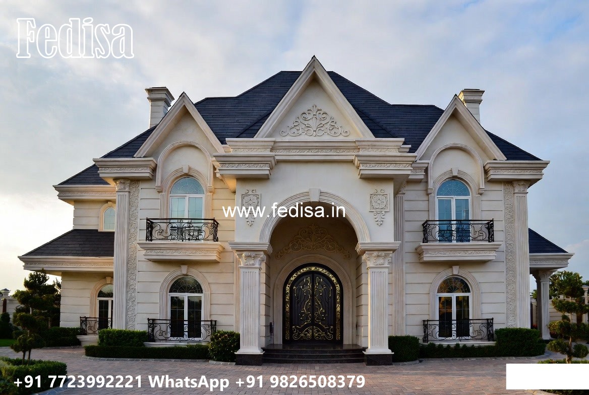 Marble Flooring Villa Design One Room House Designs No-8563