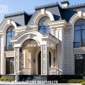 Small Classic Villa Design Inspiration 4 Bedroom Bungalow Plan No-8573