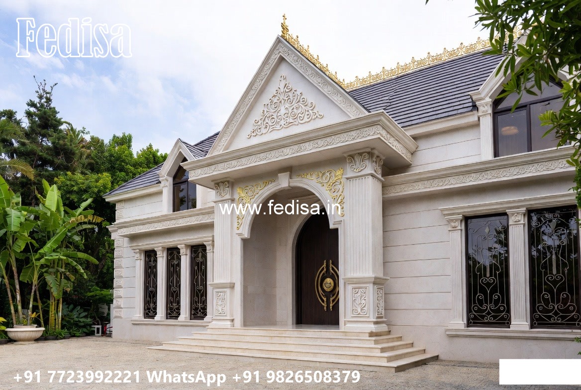 Stone Exterior Classic Home Simple One Story House Plans No-8602