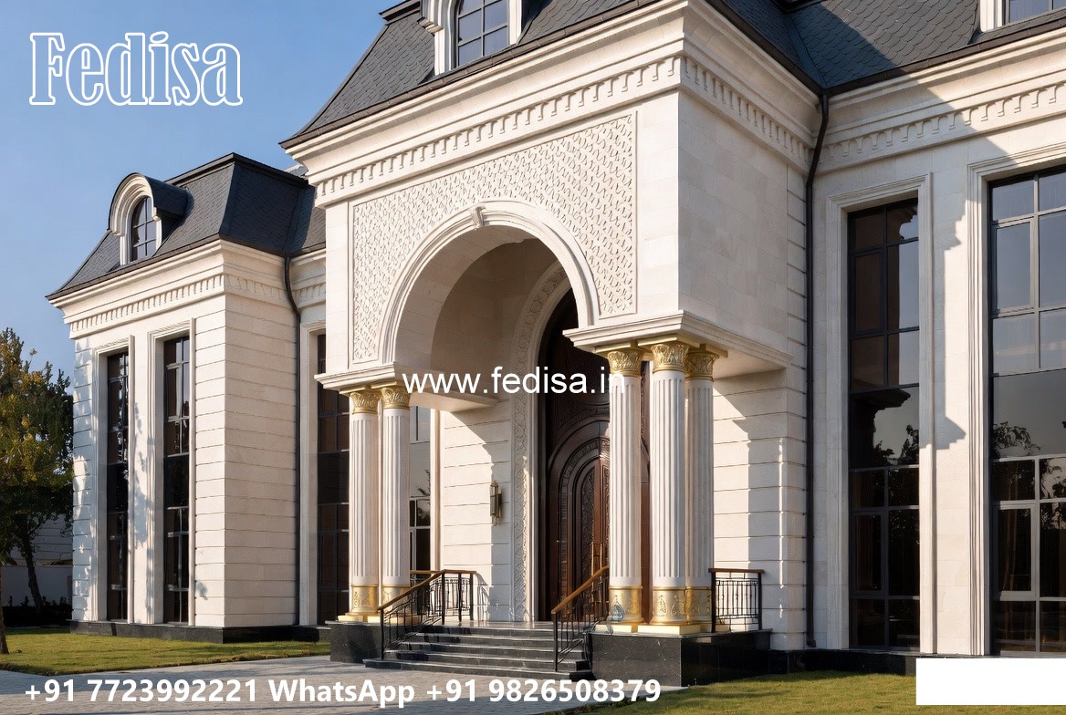 Classic House Design With Garden Single Home Design No-8624