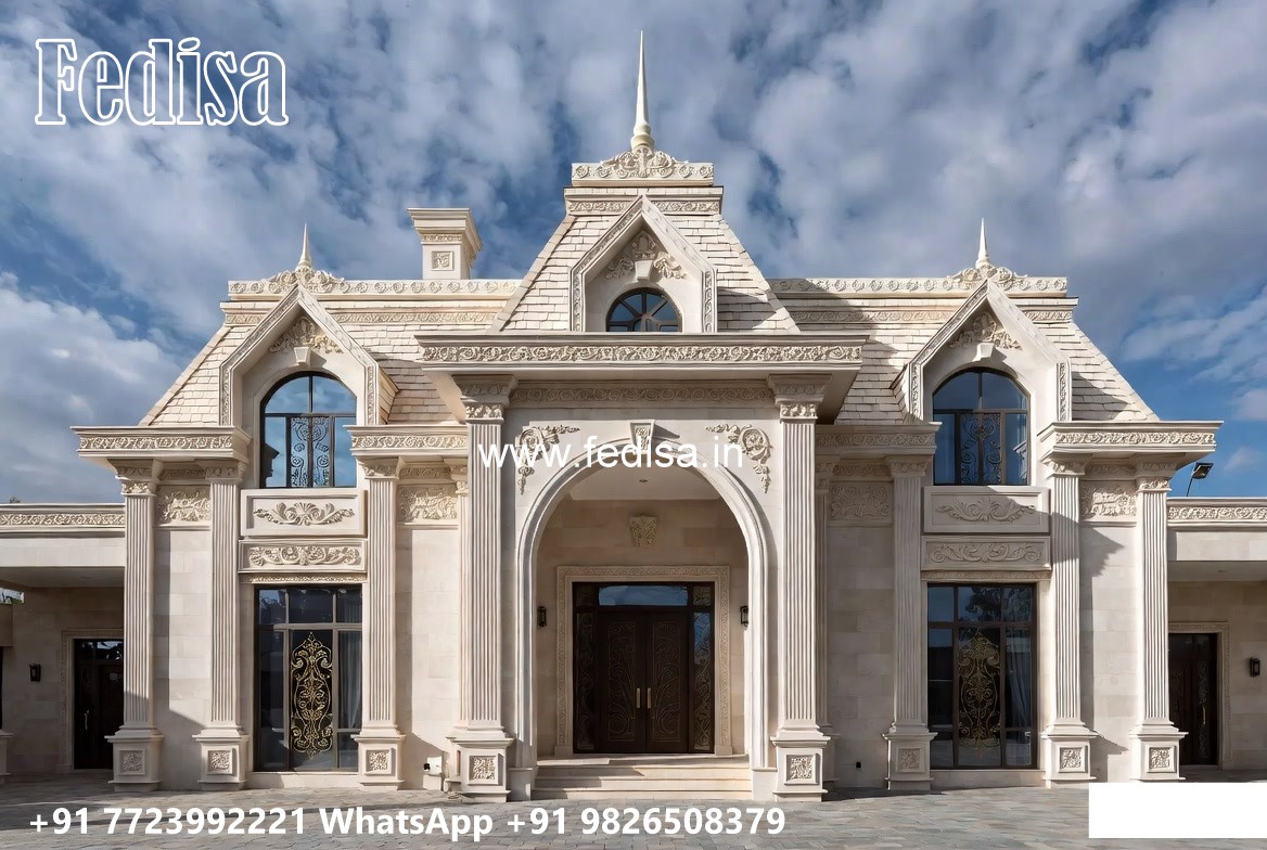 Vintage Villa Style Unique 3 Bedroom House Plans No-8669