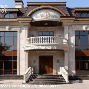 Villa With Columns Design 4 Bed House Plans No-8674