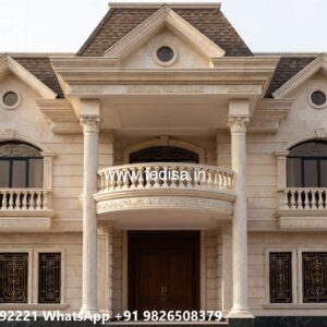Heritage Style Villa Exterior 5 Room House Design No-8676