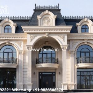 Front Yard Classic House 6 Room House Design No-8735