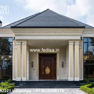 Elegant Classic Home Exterior Ideas Corner Lot House Plans No-8784