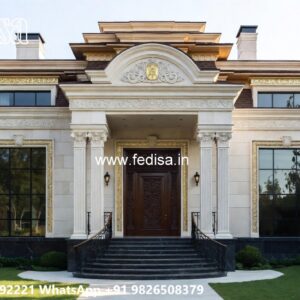 Classic Villa Interior One Story House Plans With Basement No-8801