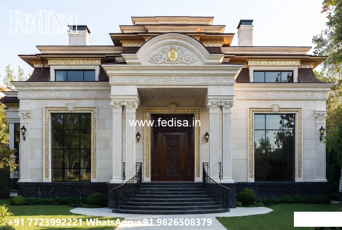 Classic Villa Interior One Story House Plans With Basement No-8801