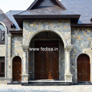 Classic Outdoor Patio Villa 5 Bedroom House Floor Plans No-8814