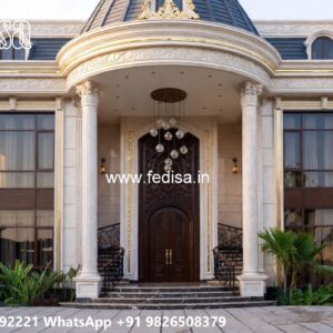 Classic Front Elevation Double Floor House Plans With 4 Bedrooms Construct Under 20 Lakhs No-8842
