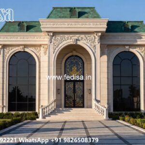 Classic Front Elevation Farmhouse Building Plans No-8880