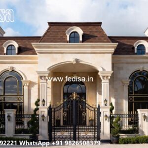 Neoclassical Villa Facade Simple House Floor Plan No-8916