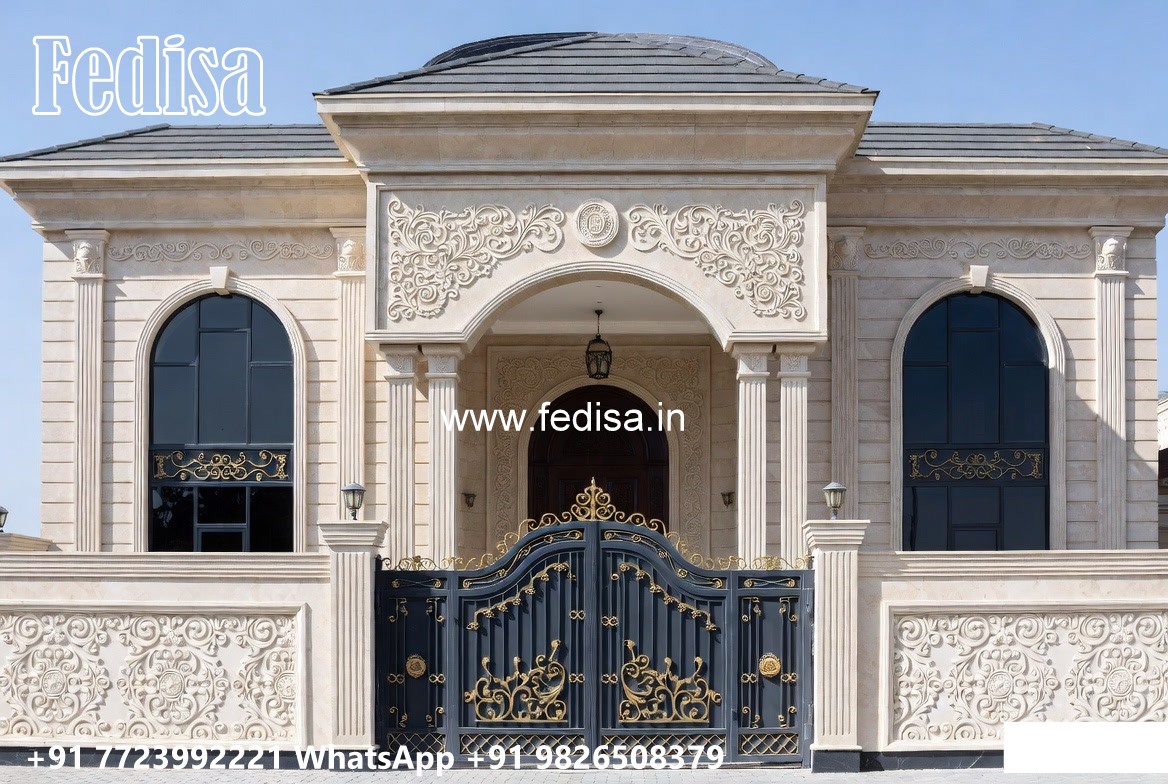 Luxury Classic Living Room 4 Floor House No-8924