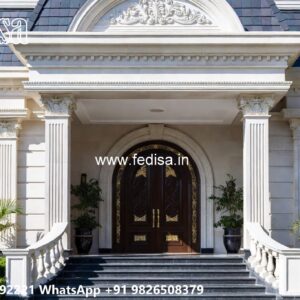 Traditional House Facade Bi Level House Plans No-9000