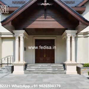 Neoclassical Home Design Duplex Front Design No-9001