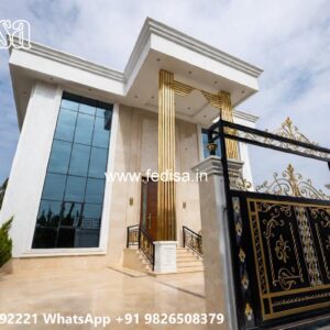 Elegant Classic Home Exterior Ideas Basement House Design No-9028