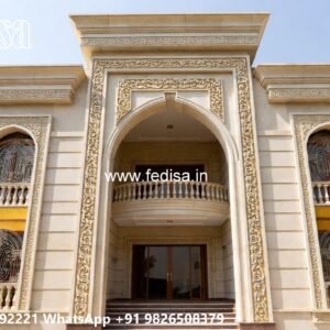 Neoclassical Villa Facade 24×24 House Plans No-9038