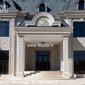 Heritage Style Villa Exterior House Plans With Guest House No-9042