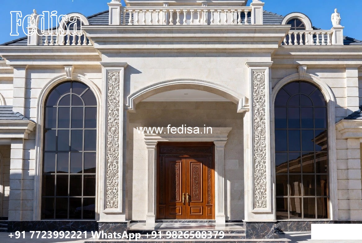 House With Columns Exterior Small Budget House Design No-9088