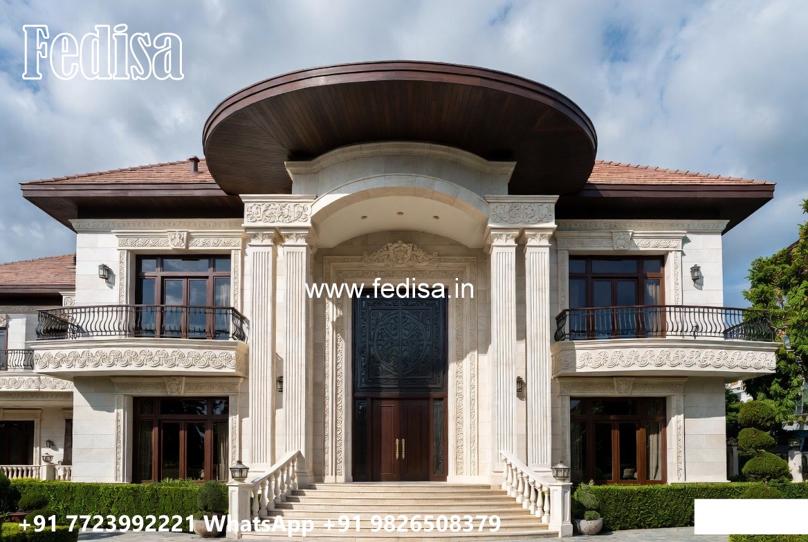 Luxury Classic Living Room House Design With Balcony No-9094